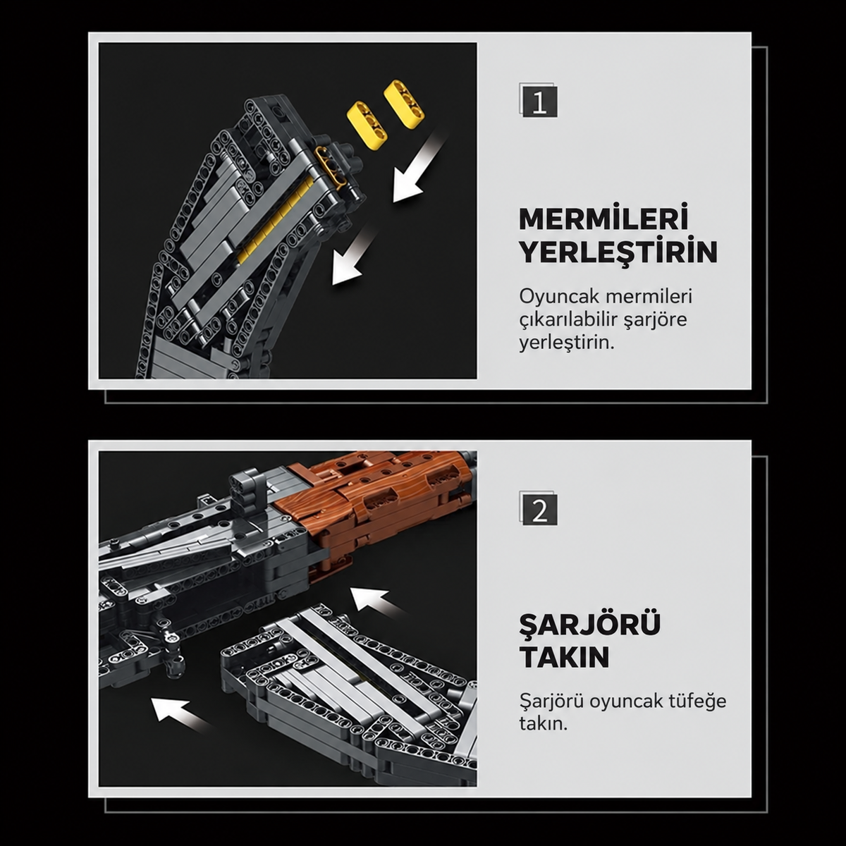 AK-47 KUR ATEŞ ET ( 1366 Parça )